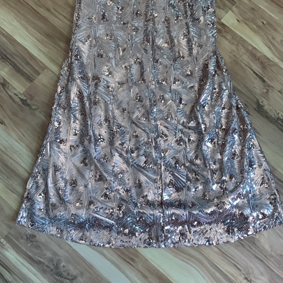 *NWT* Speechless Rose Gold Sequin Prom Dress | Size 5 Junior - Picture 9 of 11